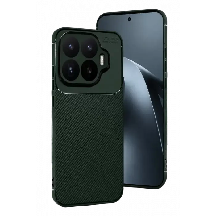 Newface Xiaomi Mi 17T Auto Focus Karbon Kapak - Koyu Yeşil