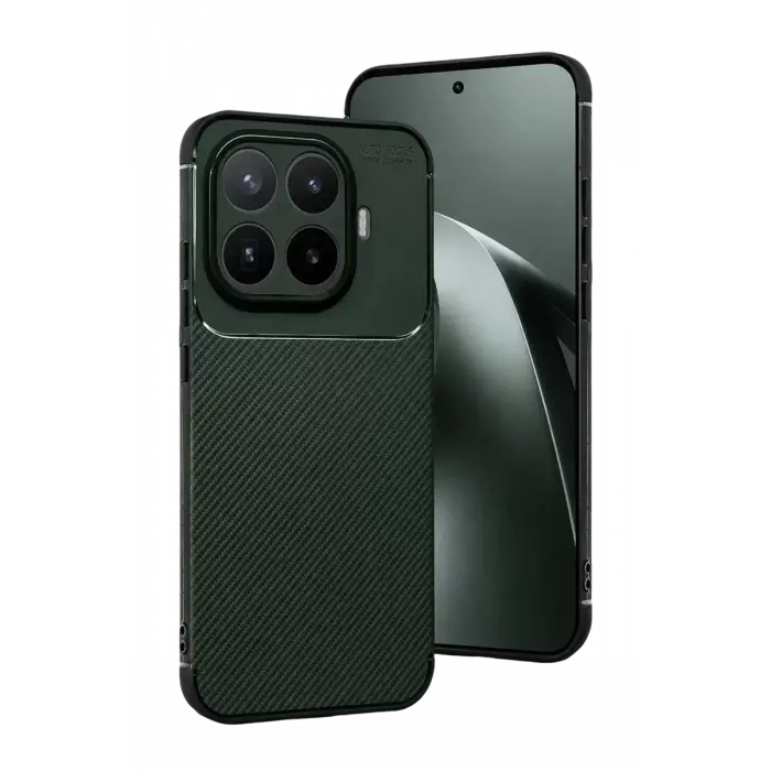 Newface Xiaomi Mi 17T Pro Auto Focus Karbon Kapak - Koyu Yeşil
