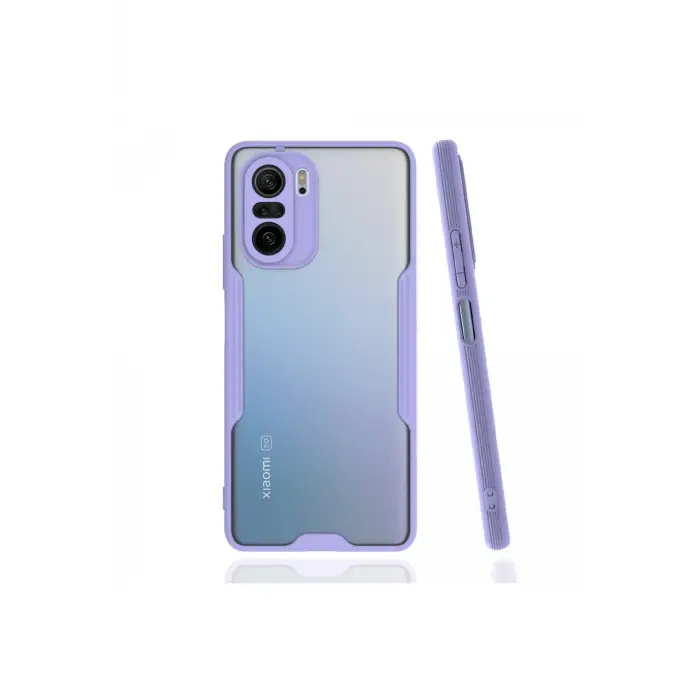 Newface Xiaomi Poco F3 Kılıf Platin Silikon - Lila