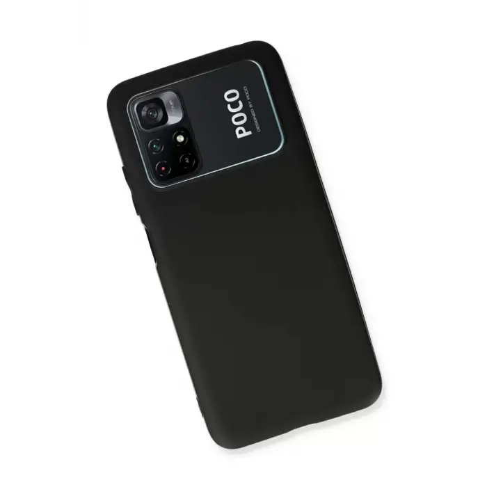 Newface Xiaomi Poco M4 Pro 4G Kılıf First Silikon - Siyah