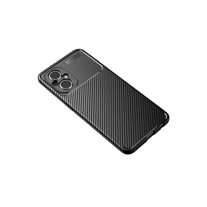 Newface Xiaomi Poco M5 Kılıf Auto Focus Karbon Kapak - Siyah