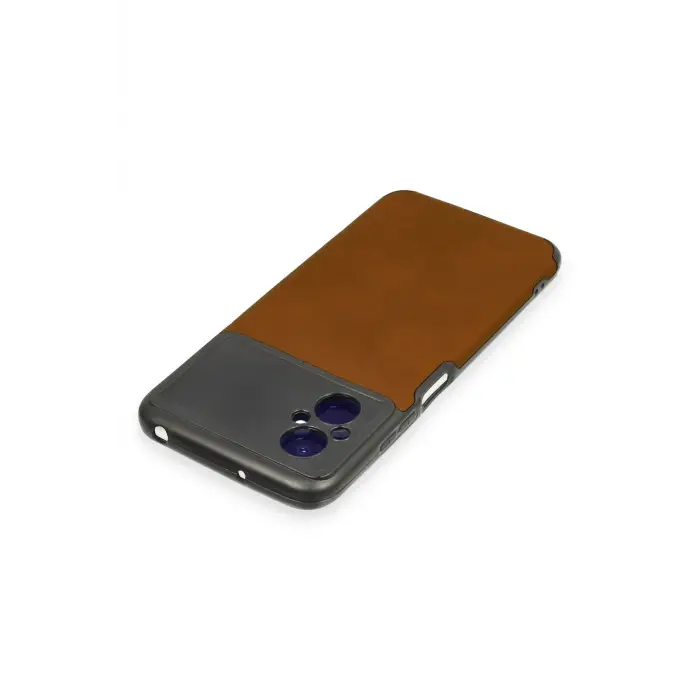 Newface Xiaomi Poco M5 Kılıf Loop Deri Silikon - Kahverengi