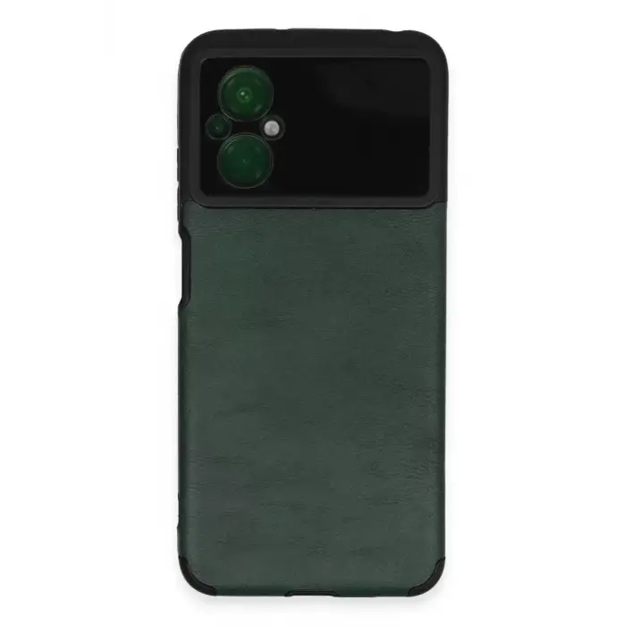 Newface Xiaomi Poco M5 Kılıf Loop Deri Silikon - Yeşil