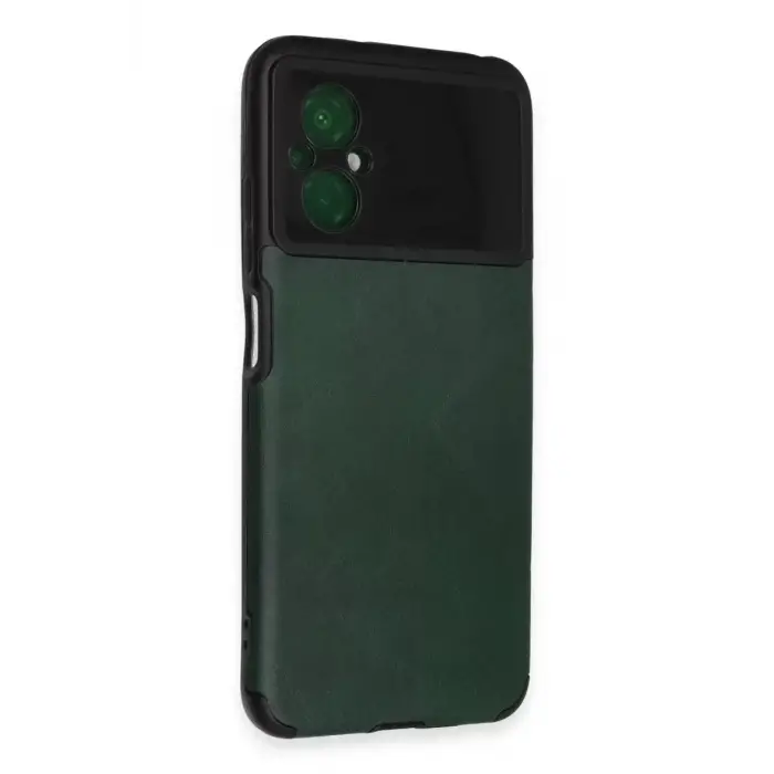 Newface Xiaomi Poco M5 Kılıf Loop Deri Silikon - Yeşil