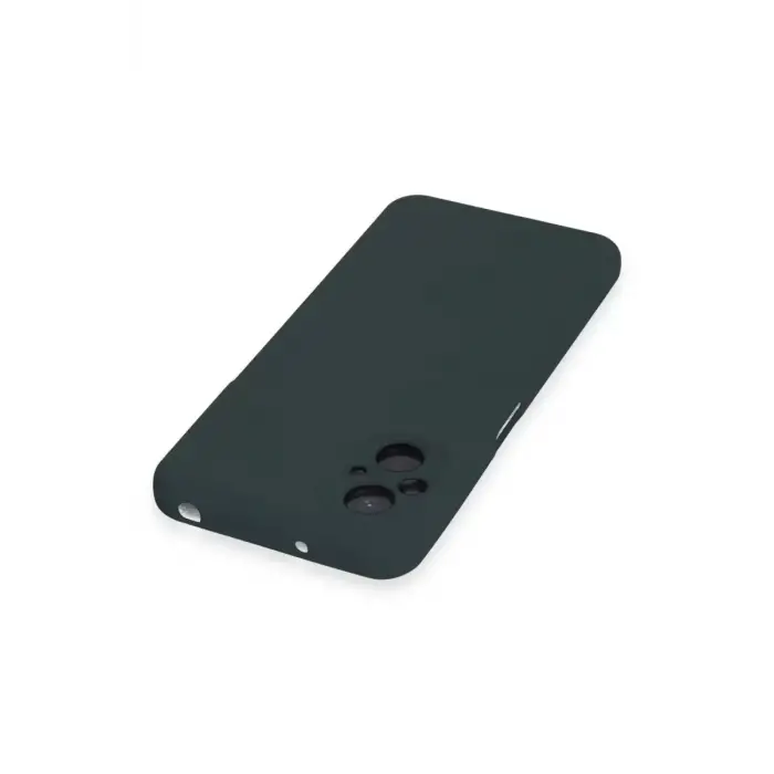 Newface Xiaomi Poco M5 Kılıf Nano içi Kadife Silikon - Koyu Yeşil