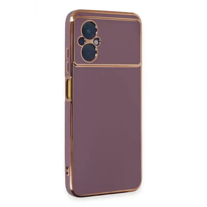 Newface Xiaomi Poco M5 Kılıf Volet Silikon - Mor