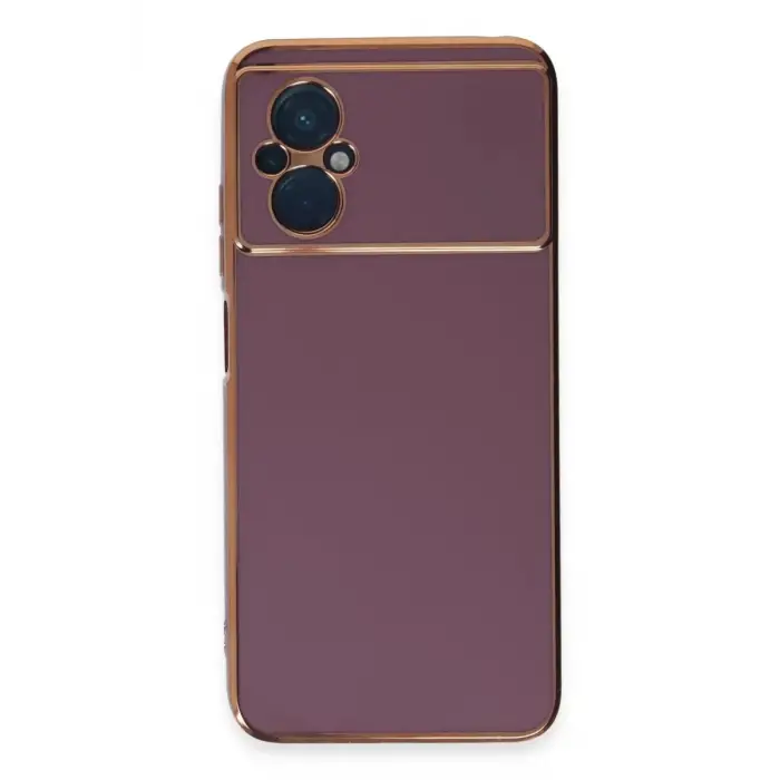 Newface Xiaomi Poco M5 Kılıf Volet Silikon - Mor