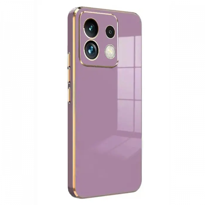 Newface Xiaomi Poco M6 Pro 4G Kılıf Volet Silikon - Mor