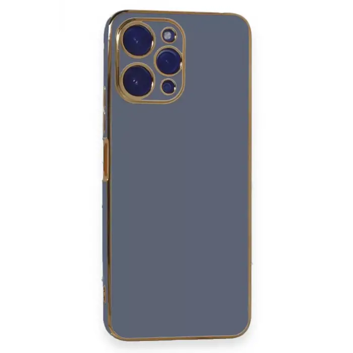 Newface Xiaomi Poco M6 Pro 5G Kılıf Volet Silikon - Mavi