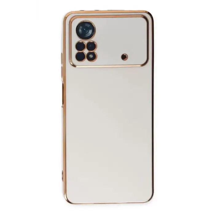 Newface Xiaomi Poco X4 Pro 5G Kılıf Volet Silikon - Beyaz