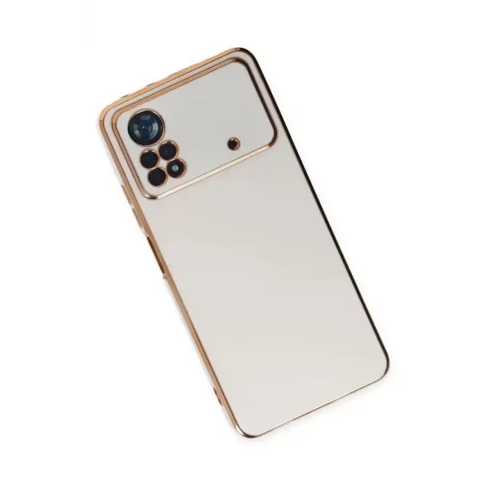 Newface Xiaomi Poco X4 Pro 5G Kılıf Volet Silikon - Beyaz