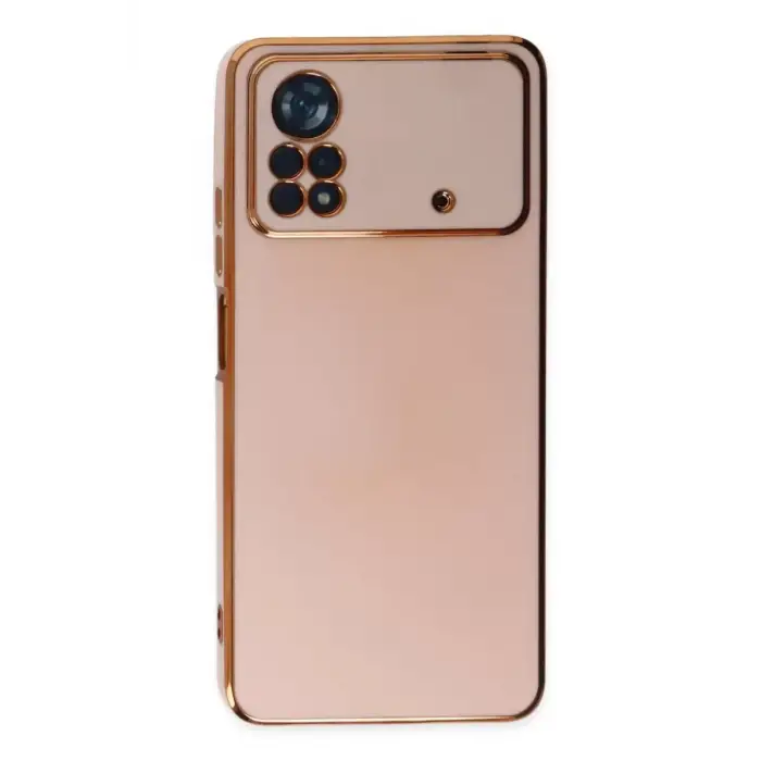 Newface Xiaomi Poco X4 Pro 5G Kılıf Volet Silikon - Pembe