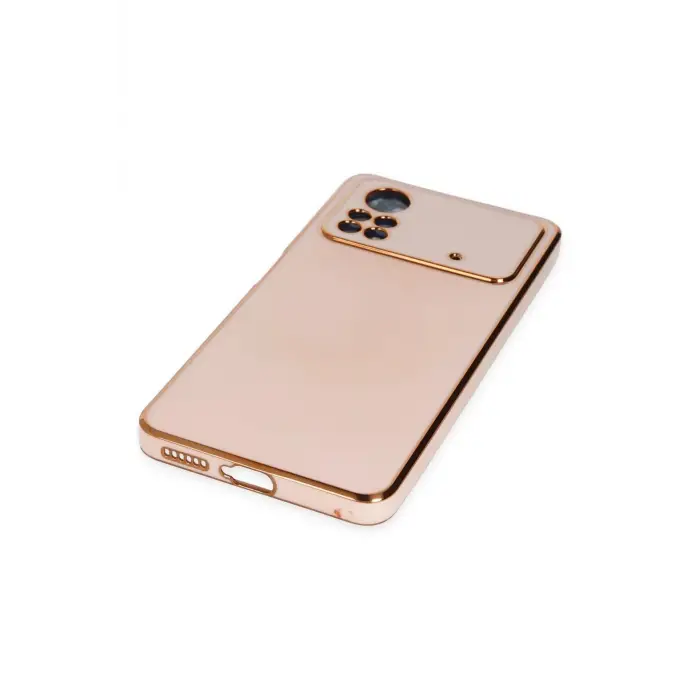 Newface Xiaomi Poco X4 Pro 5G Kılıf Volet Silikon - Pembe