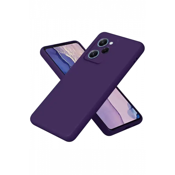 Newface Xiaomi Poco X5 Pro 5G Nano içi Kadife Silikon - Mor
