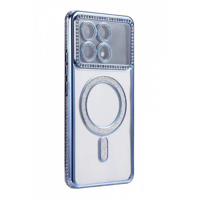 Newface Xiaomi Poco X6 Pro Joke Simli Magneticsafe Kılıf - Mavi