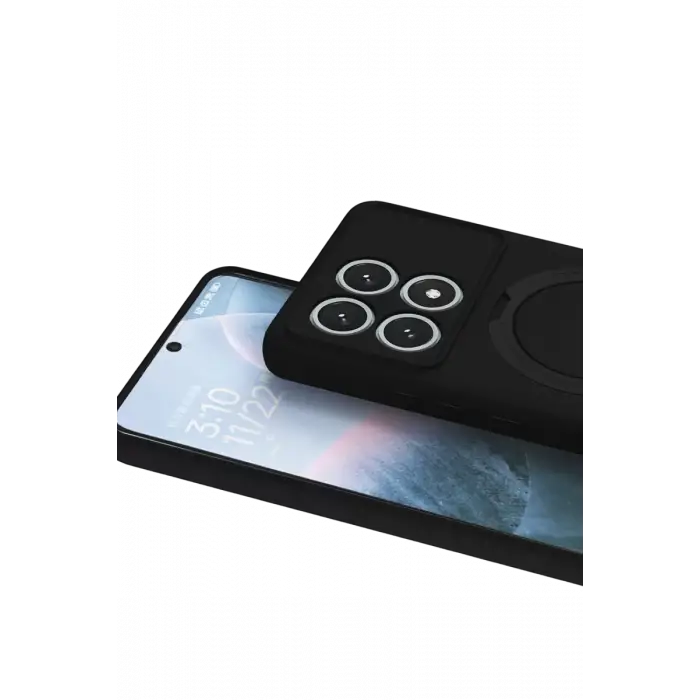 Newface Xiaomi Poco X6 Pro Regal Magsafe Standlı Kapak - Siyah