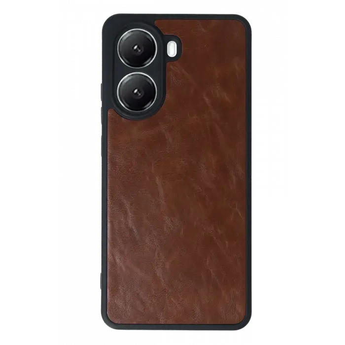 Newface Xiaomi Poco X7 Pro Kılıf Aras Deri Kapak - Taba