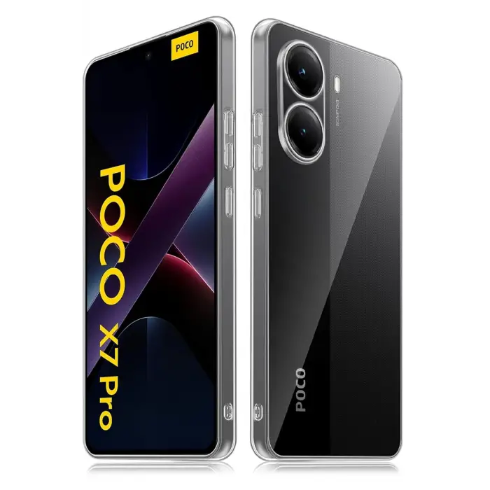 Newface Xiaomi Poco X7 Pro Kılıf Lüx Şeffaf Silikon