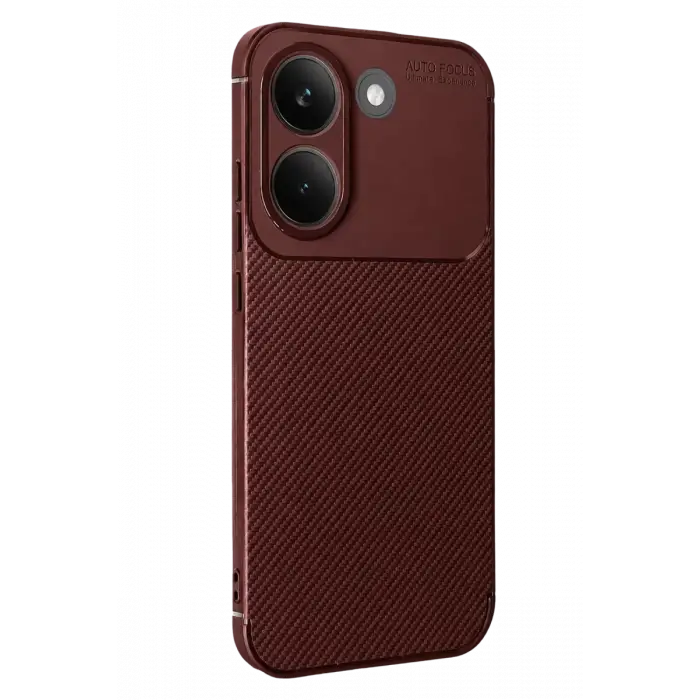 Newface Xiaomi Poco X8 Pro Auto Focus Karbon Kapak - Bordo