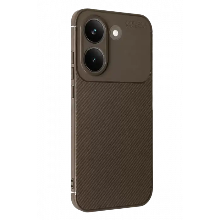 Newface Xiaomi Poco X8 Pro Auto Focus Karbon Kapak - Kahverengi