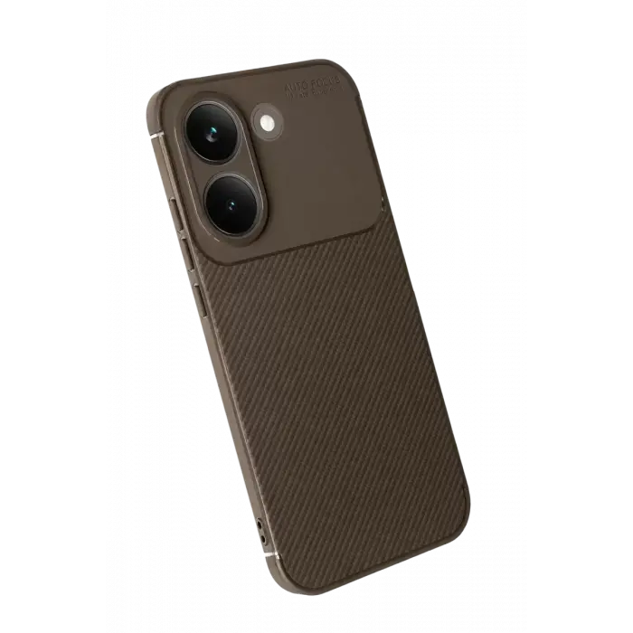 Newface Xiaomi Poco X8 Pro Auto Focus Karbon Kapak - Kahverengi