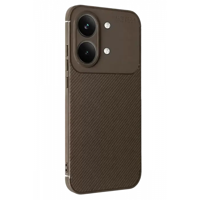 Newface Xiaomi Poco X8 Pro Max Auto Focus Karbon Kapak - Kahverengi