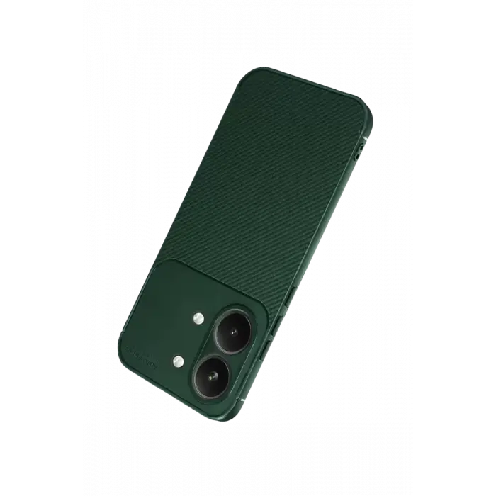 Newface Xiaomi Poco X8 Pro Max Auto Focus Karbon Kapak - Koyu Yeşil