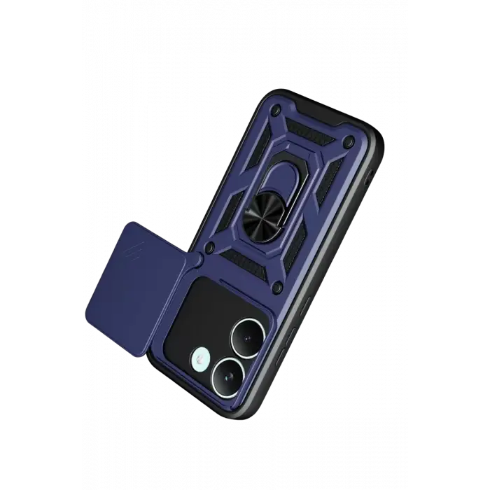 Newface Xiaomi Poco X8 Pro Pars Lens Yüzüklü Silikon - Lacivert