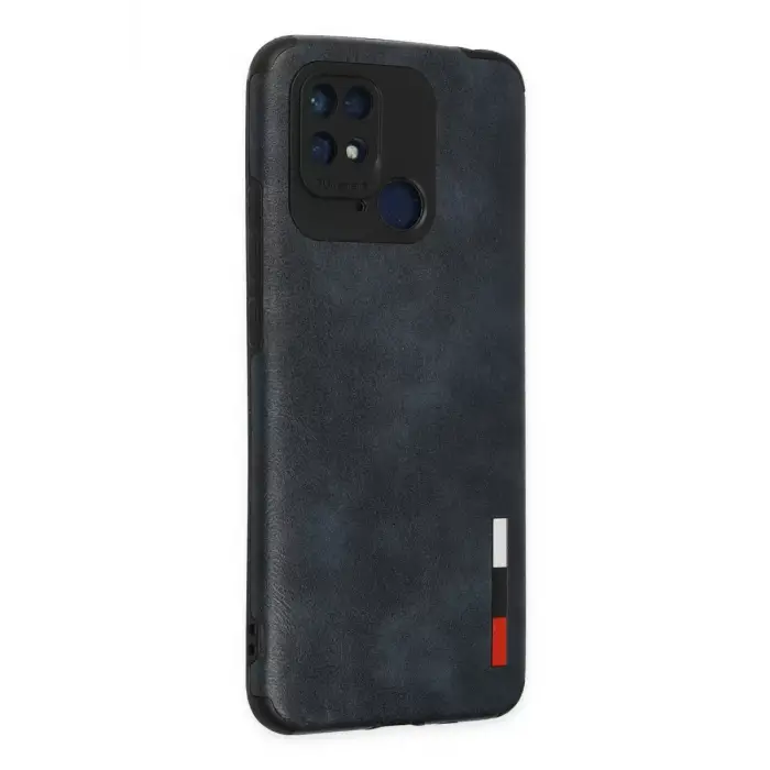 Newface Xiaomi Redmi 10C Kılıf Loop Deri Silikon - Lacivert