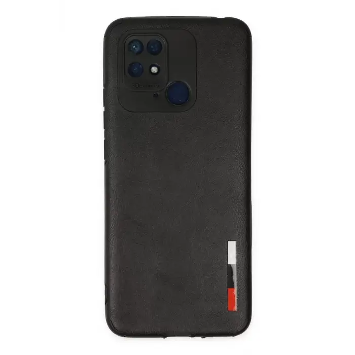 Newface Xiaomi Redmi 10C Kılıf Loop Deri Silikon - Siyah
