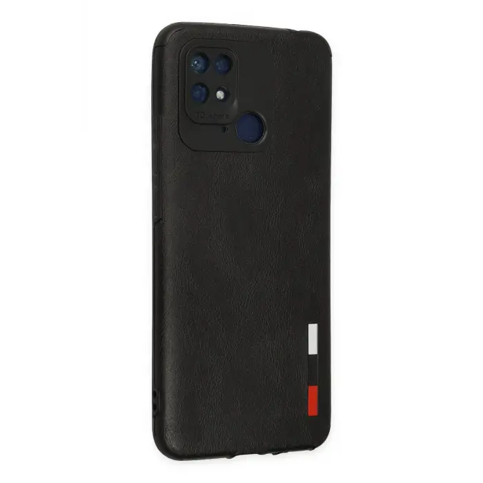 Newface Xiaomi Redmi 10C Kılıf Loop Deri Silikon - Siyah