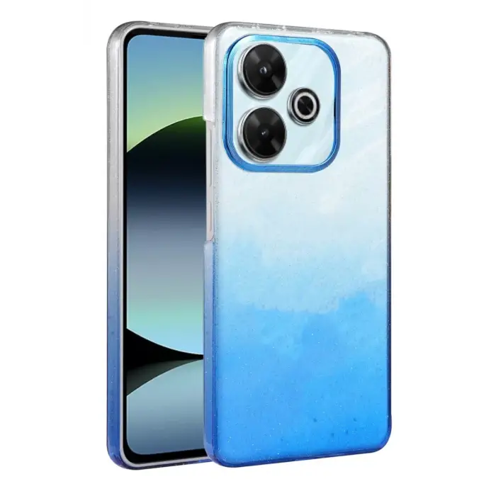 Newface Xiaomi Redmi 13 4G Glossy Kapak - Mavi