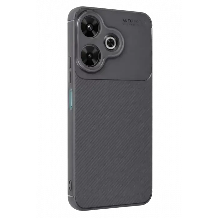 Newface Xiaomi Redmi 13 4G Kılıf Auto Focus Karbon Kapak - Gri