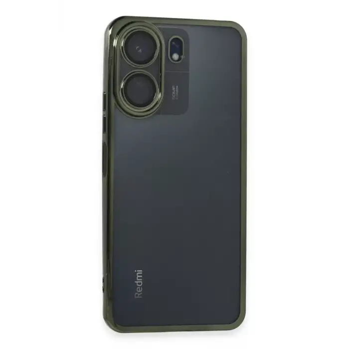 Newface Xiaomi Redmi 13C Kılıf Razer Lensli Silikon - Yeşil