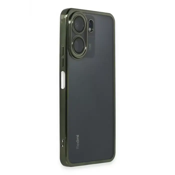 Newface Xiaomi Redmi 13C Kılıf Razer Lensli Silikon - Yeşil