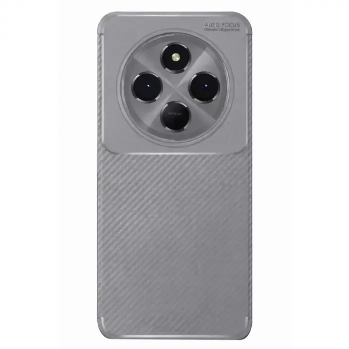 Newface Xiaomi Redmi 14C Kılıf Auto Focus Karbon Kapak - Gri