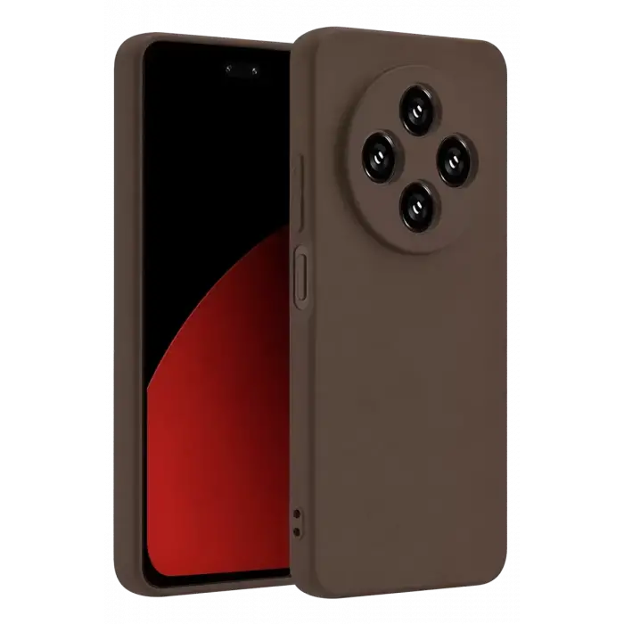 Newface Xiaomi Redmi 14C Kılıf First Silikon - Kahverengi