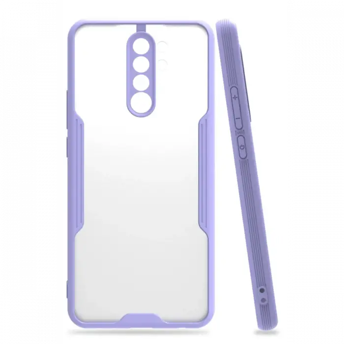 Newface Xiaomi Redmi 9 Kılıf Platin Silikon - Lila