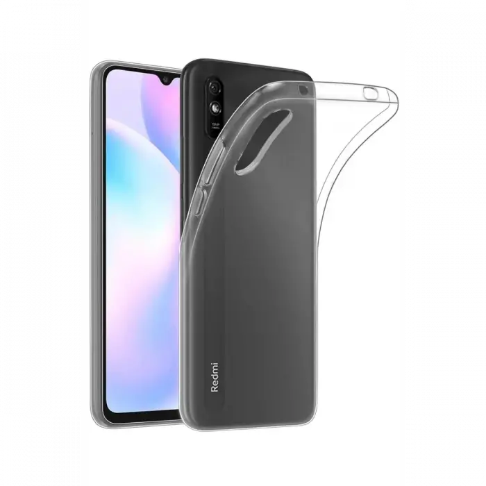 Newface Xiaomi Redmi 9A Kılıf Lüx Şeffaf Silikon - Şeffaf