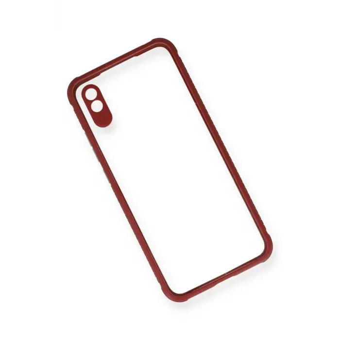 Newface Xiaomi Redmi 9A Kılıf Miami Şeffaf Silikon - Fuşya