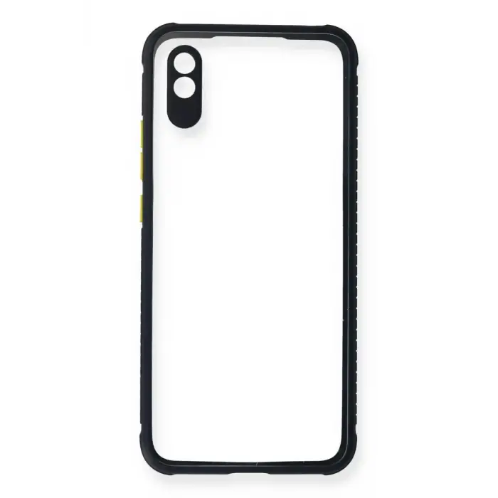 Newface Xiaomi Redmi 9A Kılıf Miami Şeffaf Silikon - Lacivert