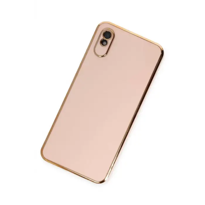 Newface Xiaomi Redmi 9A Kılıf Volet Silikon - Pembe