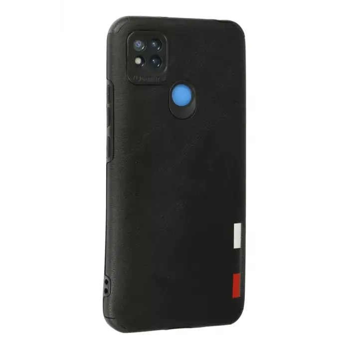 Newface Xiaomi Redmi 9C Kılıf Loop Deri Silikon - Siyah