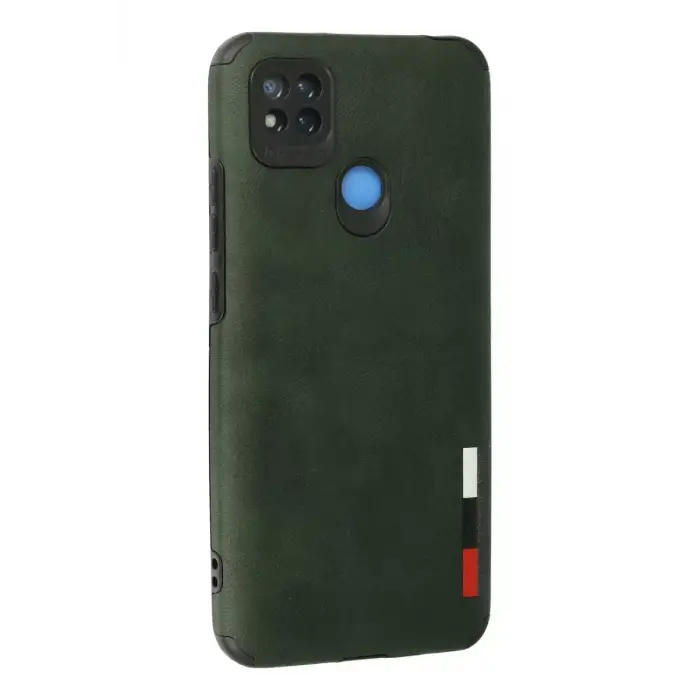 Newface Xiaomi Redmi 9C Kılıf Loop Deri Silikon - Yeşil