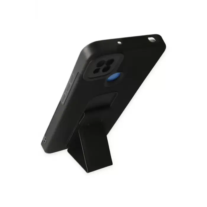 Newface Xiaomi Redmi 9C Kılıf Mega Standlı Silikon - Siyah
