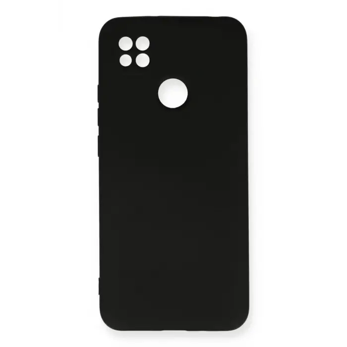 Newface Xiaomi Redmi 9C Kılıf Nano içi Kadife Silikon - Siyah