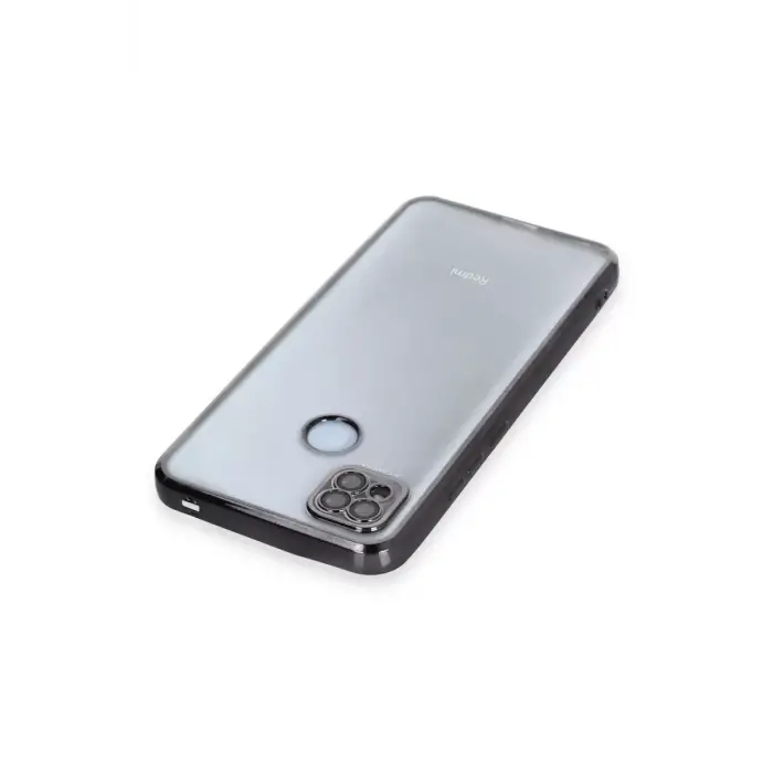 Newface Xiaomi Redmi 9C Kılıf Razer Lensli Silikon - Siyah