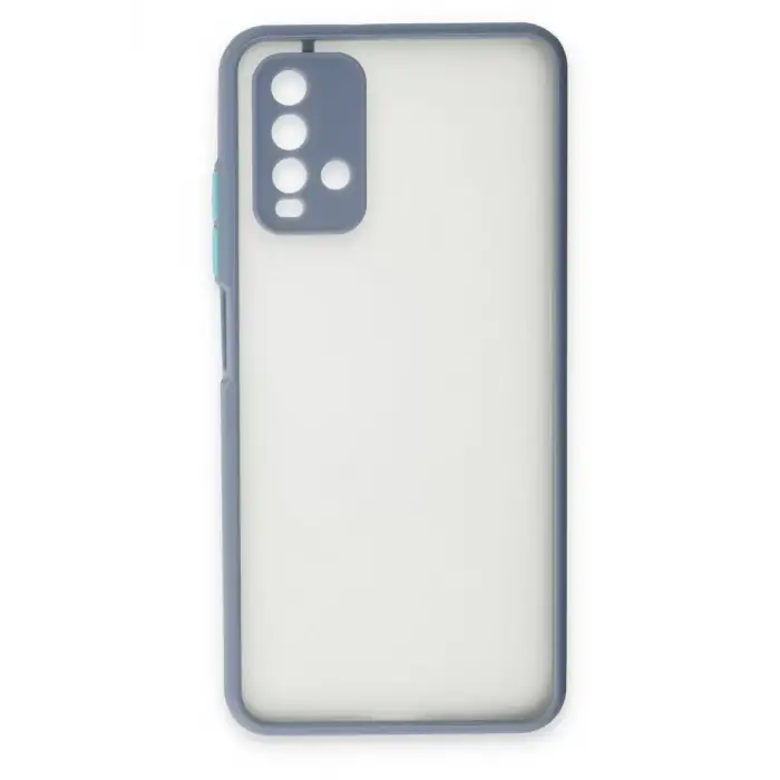 Newface Xiaomi Redmi 9T Kılıf Montreal Silikon Kapak - Gri