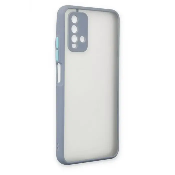 Newface Xiaomi Redmi 9T Kılıf Montreal Silikon Kapak - Gri