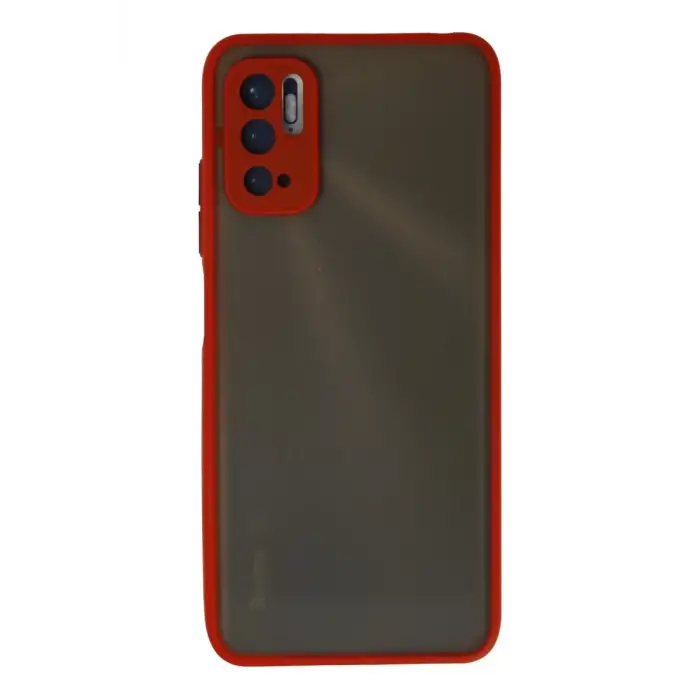 Newface Xiaomi Redmi Note 10 5G Kılıf Montreal Silikon Kapak - Kırmızı